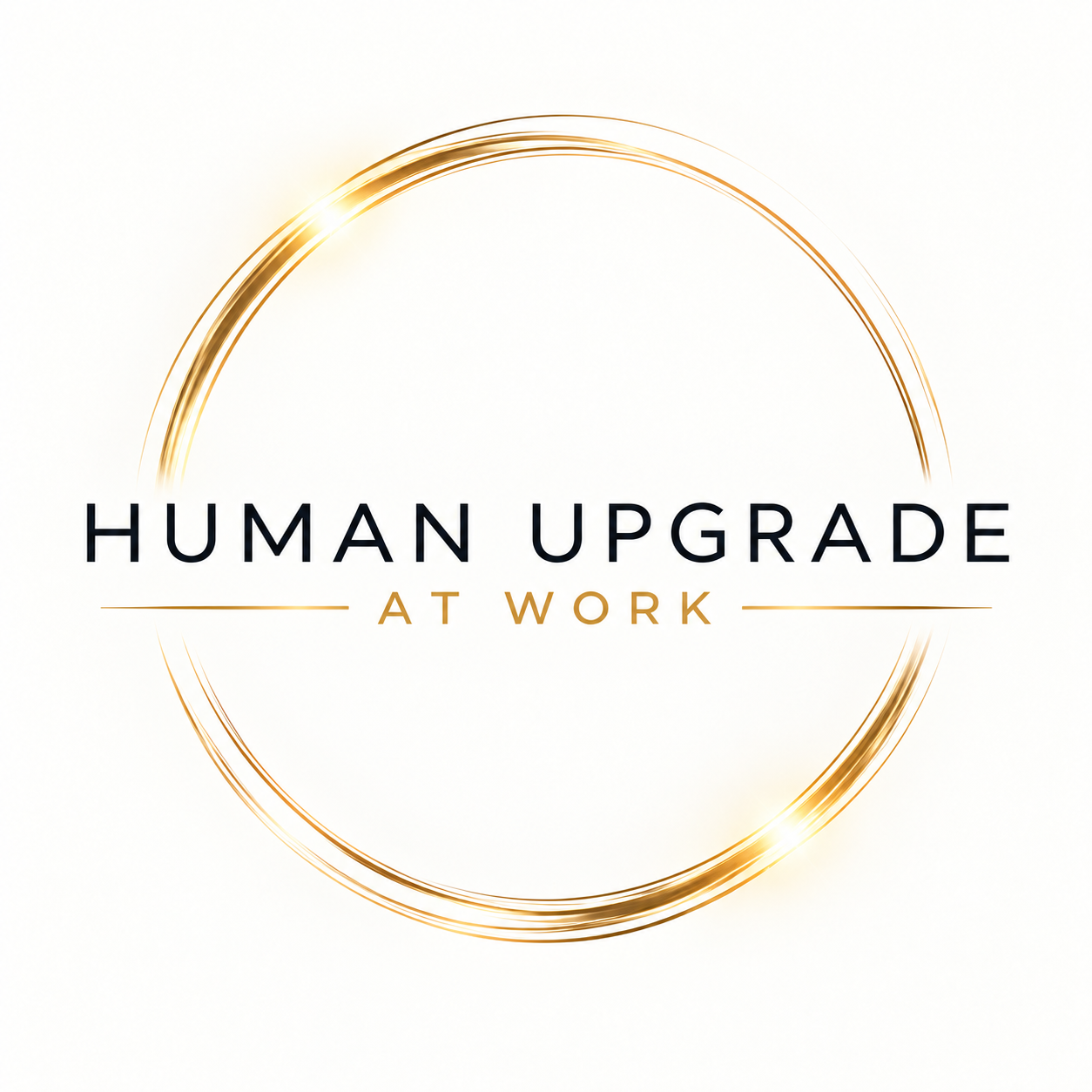 human upgrade at work light logo